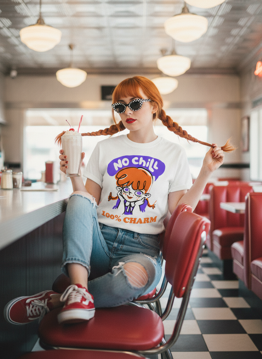 No Chill 100% Charm - Women's Relaxed T-Shirt