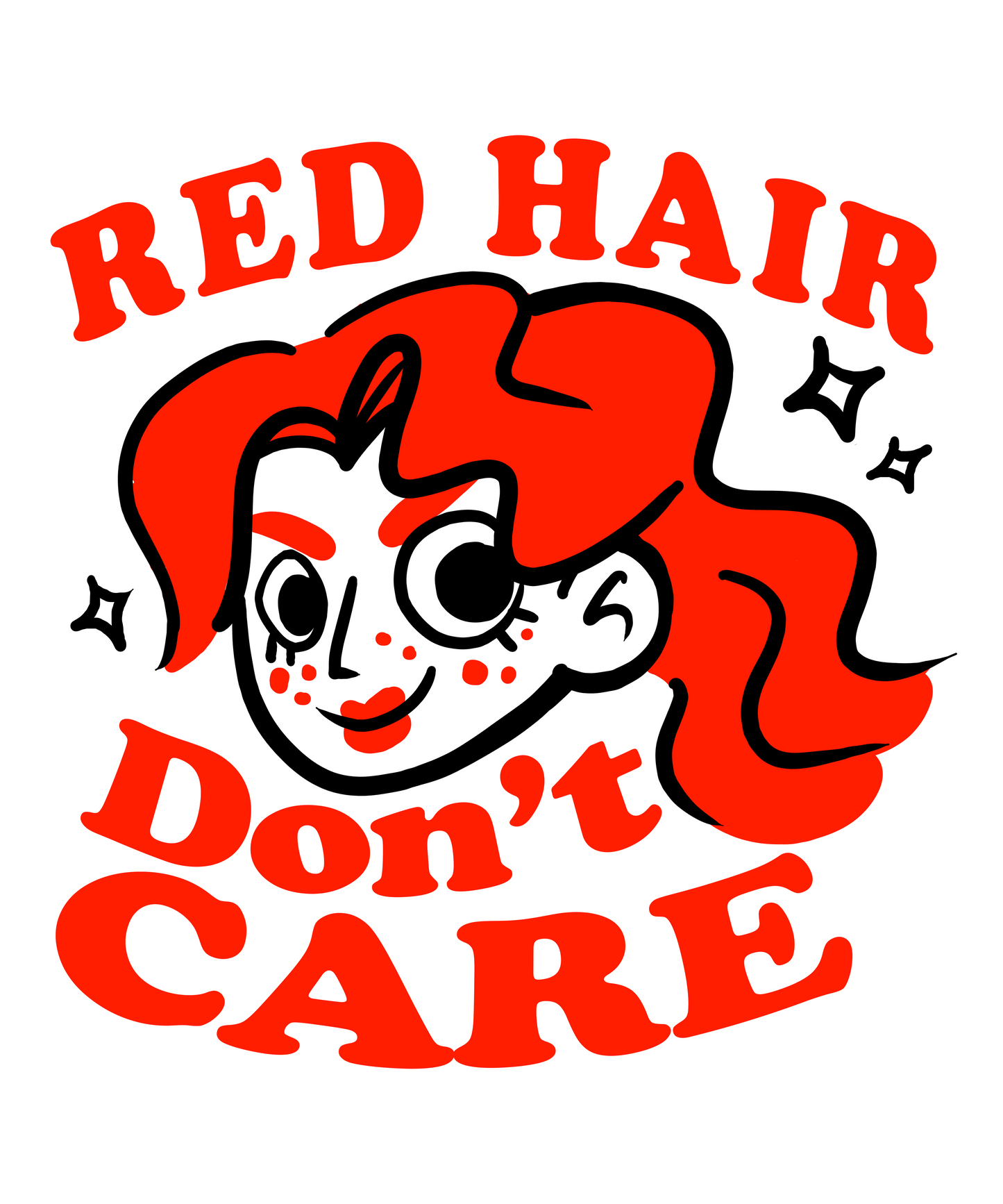 Red Hair Don't Care - Women's Relaxed T-Shirt